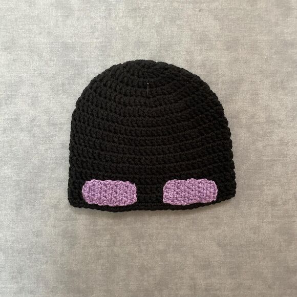 Minecraft Enderman handmade crochet beanie - Picture 1 of 6
